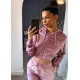  TEMPLE VELOUR TRACKSUIT TOP - ROSE PINK